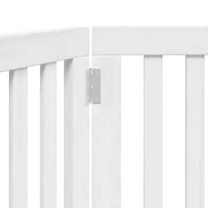 Cancello per Cani Pieghevole 2 Pannelli Bianco 160 cm Pioppo 352250