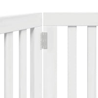 Cancello per Cani Pieghevole 2 Pannelli Bianco 160 cm Pioppo
