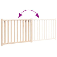 vidaXL Cancello per Cani Pieghevole 2 Pannelli 160 cm Massello Abete