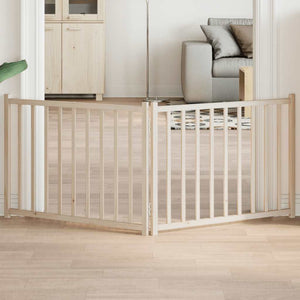 vidaXL Cancello per Cani Pieghevole 2 Pannelli 160 cm Massello Abete
