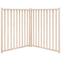 Cancello per Cani Pieghevole 2 Pannelli 160 cm Massello Abete 352274