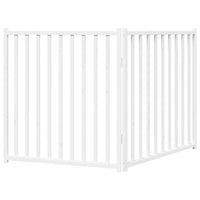 Cancello di sicurezza per cani animali domestici pieghevole 2 ante 160 cm in legno massello di abete bianco 02_0023048