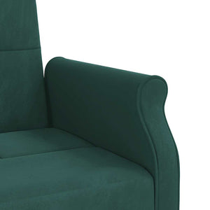Divano Letto con Cuscini Verde Scuro in Velluto 351859