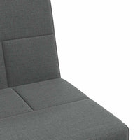 Divano Letto con Portabicchieri in Tessuto Grigio Scuro 351864