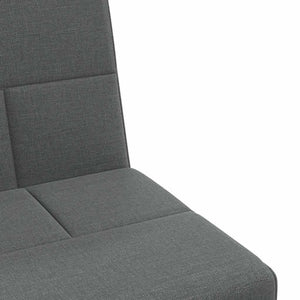 Divano Letto con Portabicchieri in Tessuto Grigio Scuro 351864