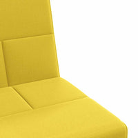 Divano Letto con Portabicchieri in Tessuto Giallo Chiaro 351867