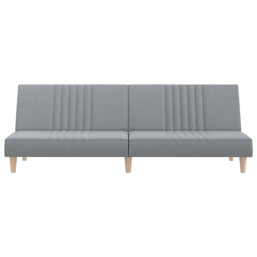 Divano letto 200 x 89 x 70 cm tessuto grigio chiaro 02_0021013