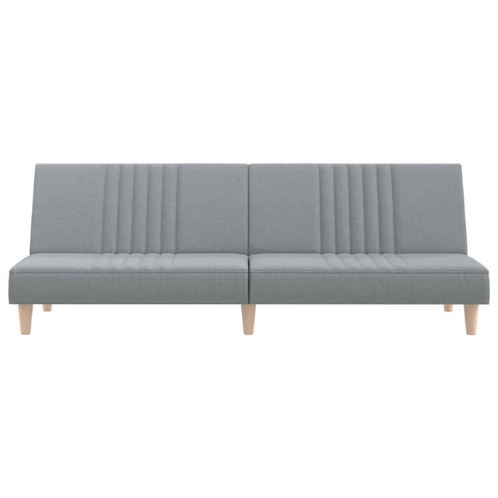 Divano letto 200 x 89 x 70 cm tessuto grigio chiaro 02_0021013