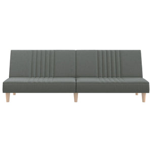 Divano letto 200 x 89 x 70 cm tessuto grigio scuro 02_0019838