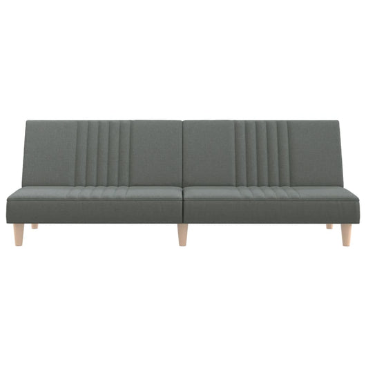 Divano letto 200 x 89 x 70 cm tessuto grigio scuro 02_0019838