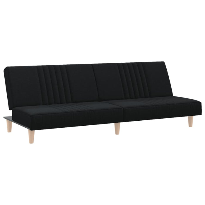 Divano letto 200 x 89 x 70 cm tessuto nero 02_0021012
