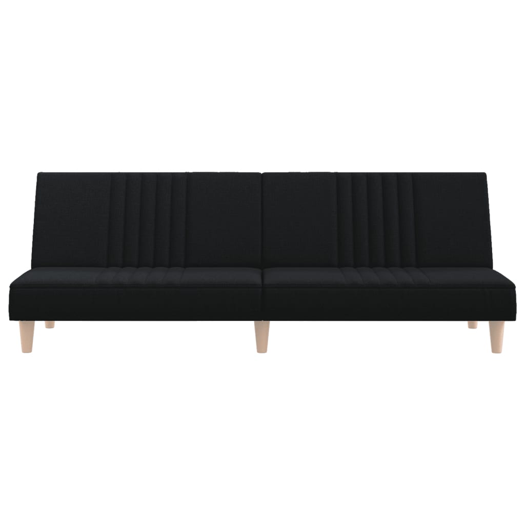 Divano letto 200 x 89 x 70 cm tessuto nero 02_0021012
