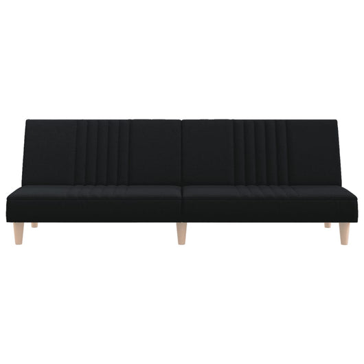 Divano letto 200 x 89 x 70 cm tessuto nero 02_0021012