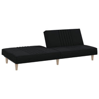 Divano letto 200 x 89 x 70 cm tessuto nero 02_0021012
