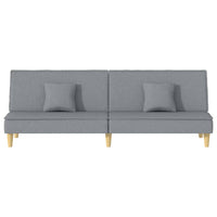 Divano Letto Grigio Chiaro in Tessuto 351900
