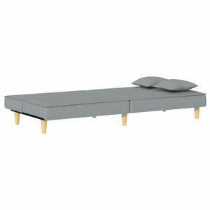 Divano Letto Grigio Chiaro in Tessuto 351900