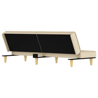 Divano Letto Crema in Tessuto 351903