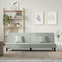 Divano Letto Grigio Chiaro in Vellutocod mxl 119530