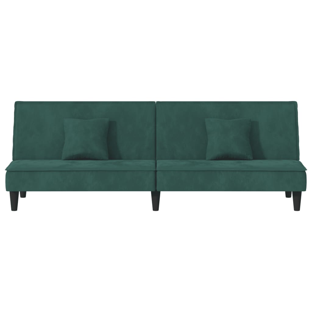 Divano Letto Verde Scuro in Velluto 351909