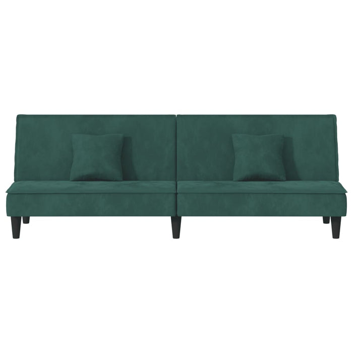 Divano Letto Verde Scuro in Velluto 351909