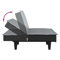 Divano Letto Grigio Chiaro in Tessuto 351913