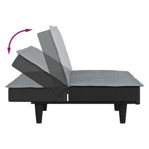 Divano Letto Grigio Chiaro in Tessuto 351913