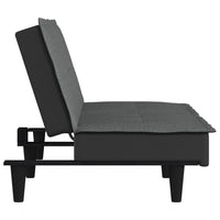 Divano Letto Grigio Scuro in Tessuto 351914