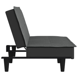 Divano Letto Grigio Scuro in Tessuto 351914