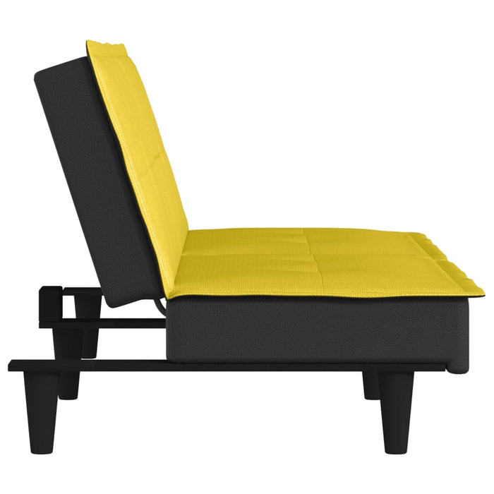 Divano letto in tessuto giallo chiaro 02_0019247