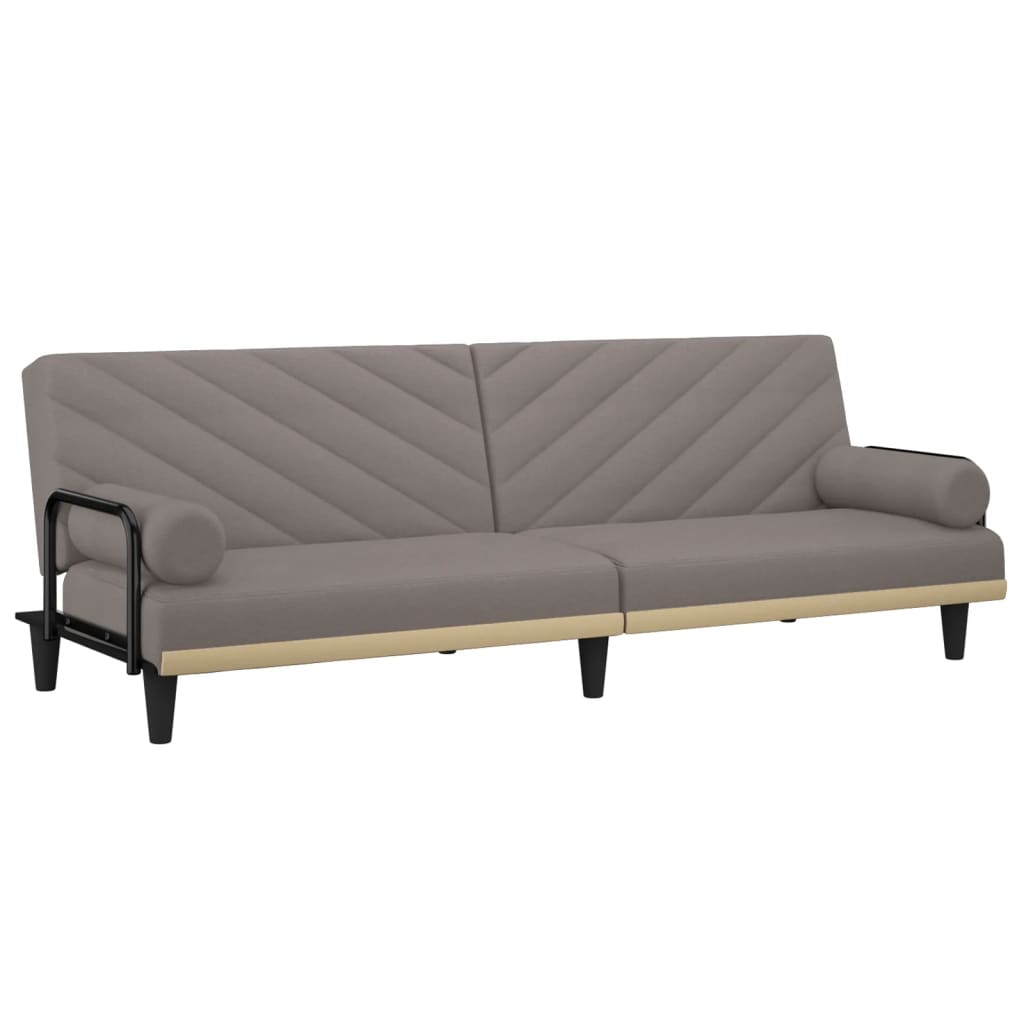 Divano Letto con Braccioli Tortora in Tessutocod mxl 70481