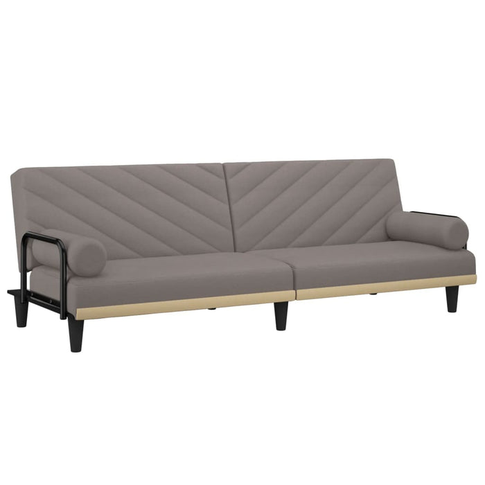 Divano Letto con Braccioli Tortora in Tessutocod mxl 70481