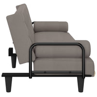 Divano Letto con Braccioli Tortora in Tessuto 351936