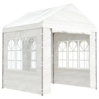 Gazebo con Tetto Bianco 2,28x2,23x2,69 m in Polietilene 362629