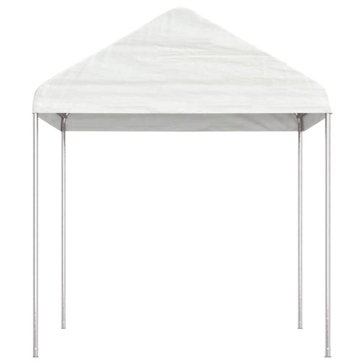 Gazebo con Tetto Bianco 2,28x2,23x2,69 m in Polietilene 362635