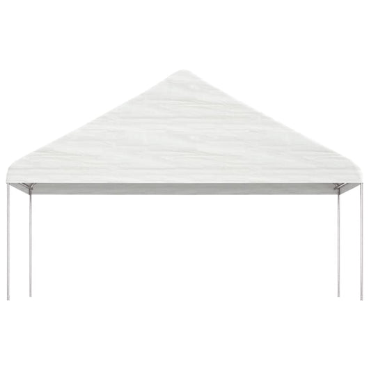Gazebo con Tetto Bianco 5,88x2,23x3,75 m in Polietilenecod mxl 103551