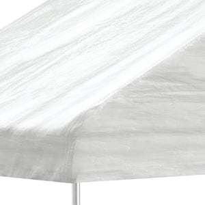 Gazebo con Tetto Bianco 5,88x2,23x3,75 m in Polietilenecod mxl 103551