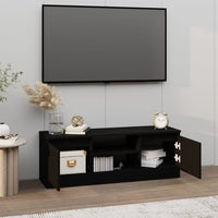 Mobile Porta TV con Anta Nero 102x30x36 cm cod mxl 18379