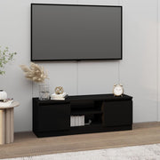 Mobile Porta TV con Anta-Mobile per TV-Credenza TV Nero 102x30x36 cm