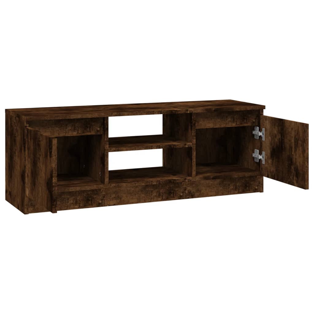 Mobile Porta TV con Anta-Mobile per TV-Credenza TV Rovere Fumo 102x30x36 cm