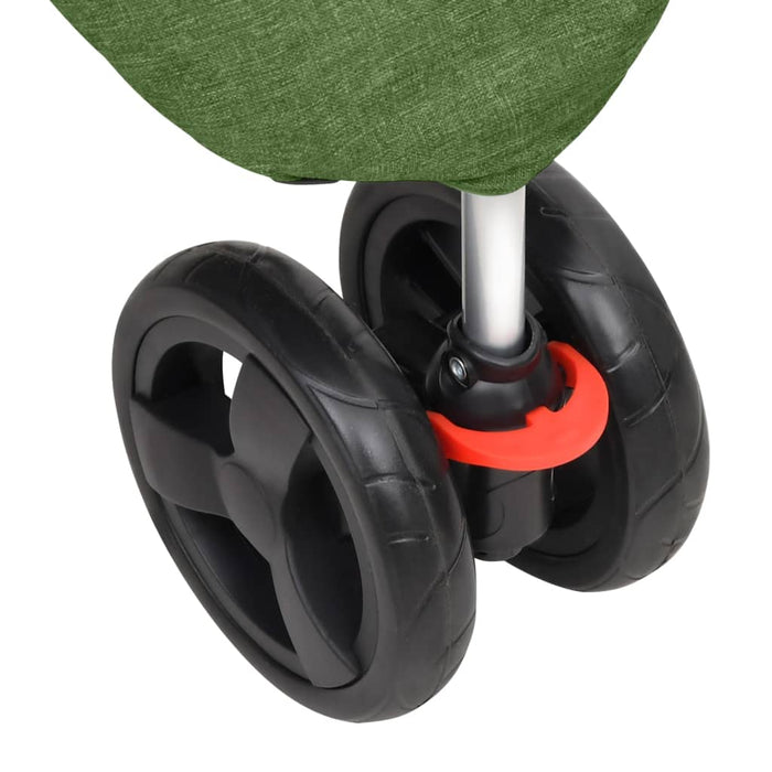 Passeggino per Cani Pieghevole Verde 80x46x98cm Tessuto Oxford 172198