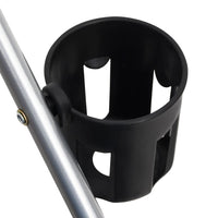 Passeggino Cani Pieghevole Grigio 76x50x100cm Tessuto Oxford 172201