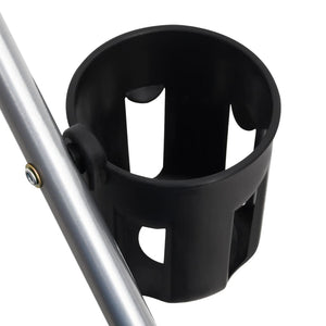 Passeggino Cani Pieghevole Grigio 76x50x100cm Tessuto Oxford 172201