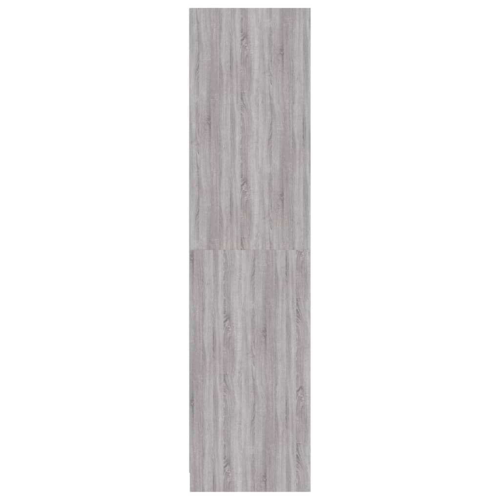 Armadio Grigio Sonoma 100x50x200 cm in Legno Multistrato 826615