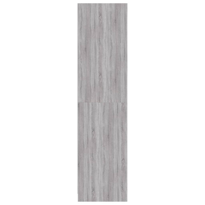 Armadio Grigio Sonoma 100x50x200 cm in Legno Multistrato 826615