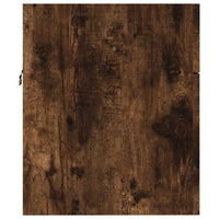 Set Mobili da Bagno 2 pz Rovere Fumo in Legno Multistrato 826623