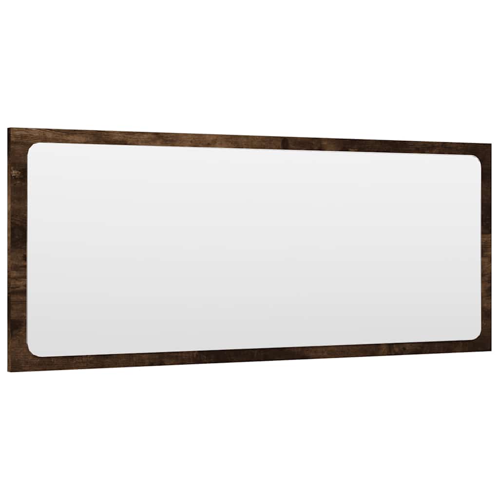 Set Mobili da Bagno 2 pz Rovere Fumo in Legno Multistrato 826623