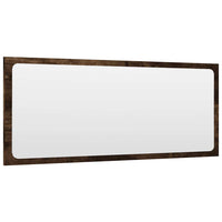 Set Mobili da Bagno 2 pz Rovere Fumo in Legno Multistrato 826623