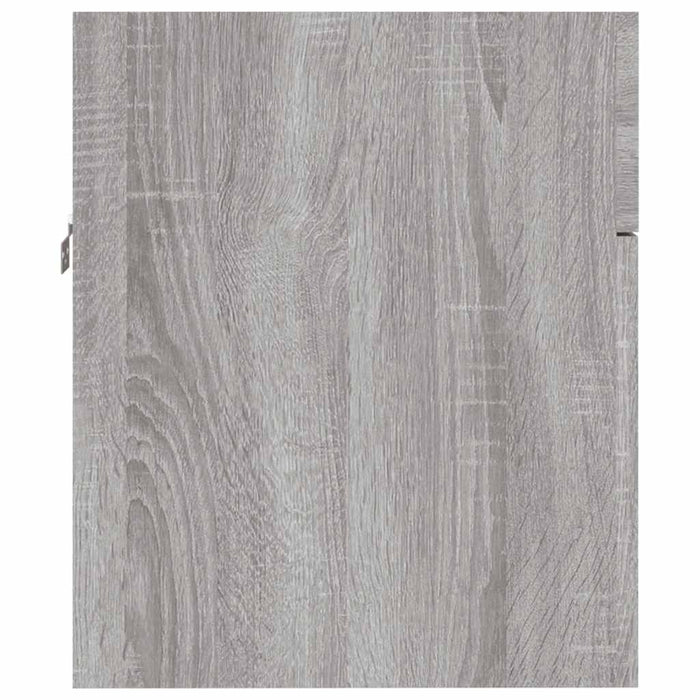 Set Mobili da Bagno 2 pz Grigio Sonoma in Legno Multistrato 826624