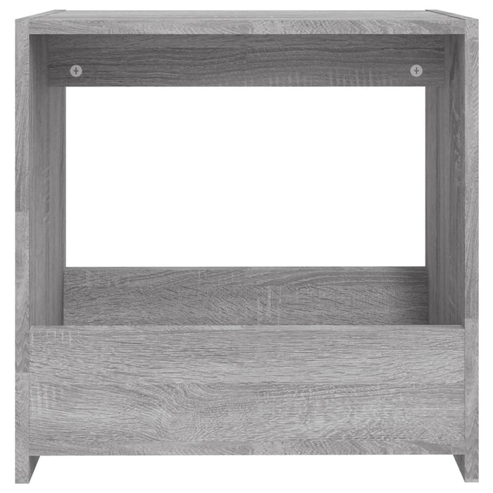 Tavolino Grigio Sonoma 50x26x50 cm in Legno Multistrato cod mxl 24085