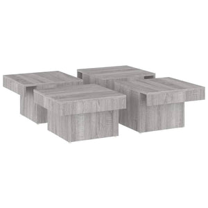 Tavolino da Salotto Grigio Sonoma 90x90x28 cm Legno Multistrato 826636